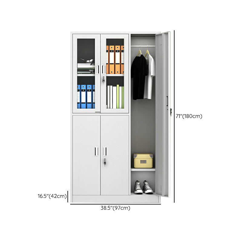 Hinged Door Storage Cabinet for Home Contemporary Metal Cabinet
