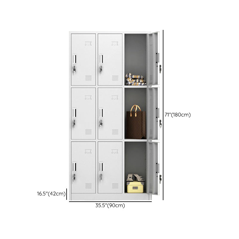 Hinged Door Storage Cabinet for Home Contemporary Metal Cabinet