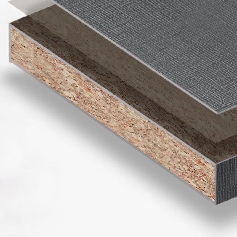 Contemporary Grey Storage Cabinet with Garment Rod Hinged Door Cabinet for Bedroom