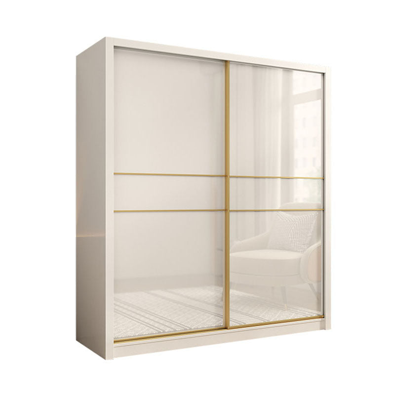 Contemporary Glossy White Storage Cabinet Manufactured Wood Cabinet for Home