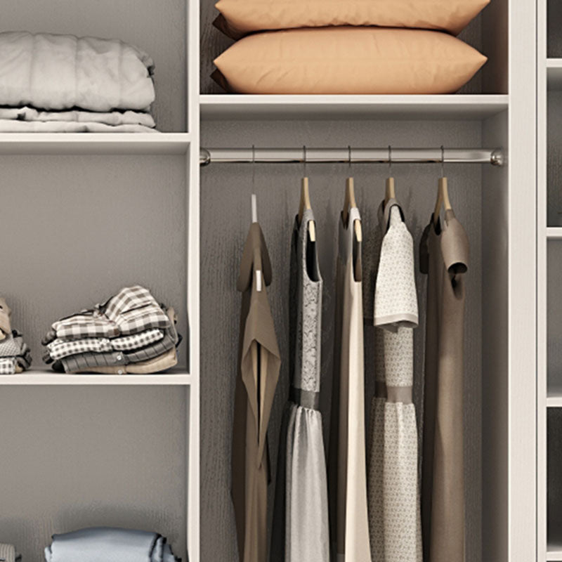 Contemporary Glossy White Storage Cabinet Manufactured Wood Cabinet for Home