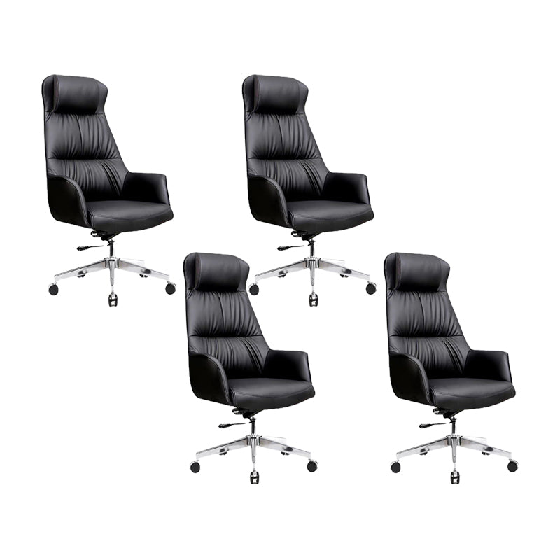 Contemporary No Distressing Managers Chair Faux Leather Office Chair