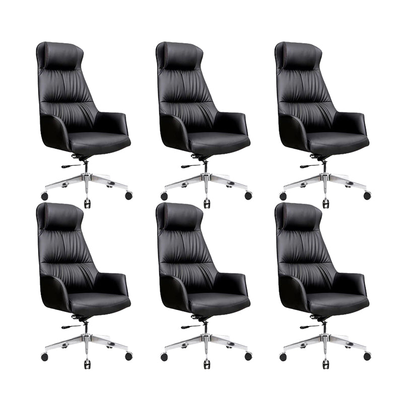 Contemporary No Distressing Managers Chair Faux Leather Office Chair