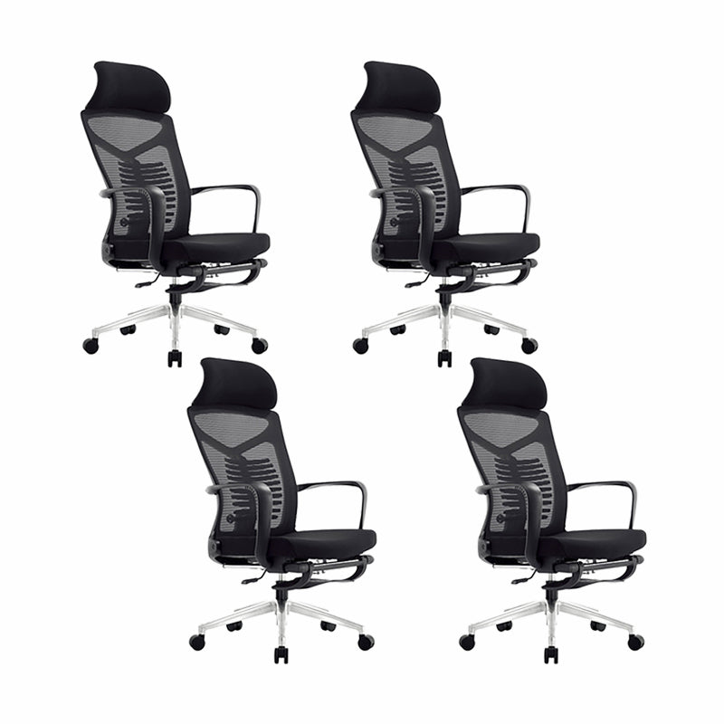 Arms Included Swivel Chair Ergonomic Mesh High-Back Office Chair