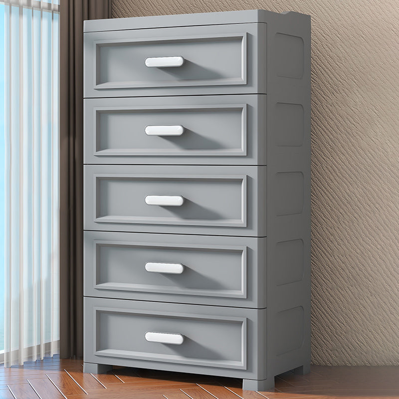 Plastic Matte Finish Non-Hanging Armoire Modern Storage Cabinet for Home
