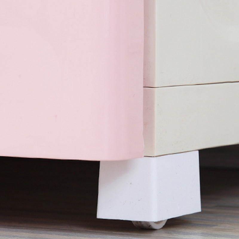 Plastic Matte Finish Storage Cabinet Contemporary Non-Hanging Armoire