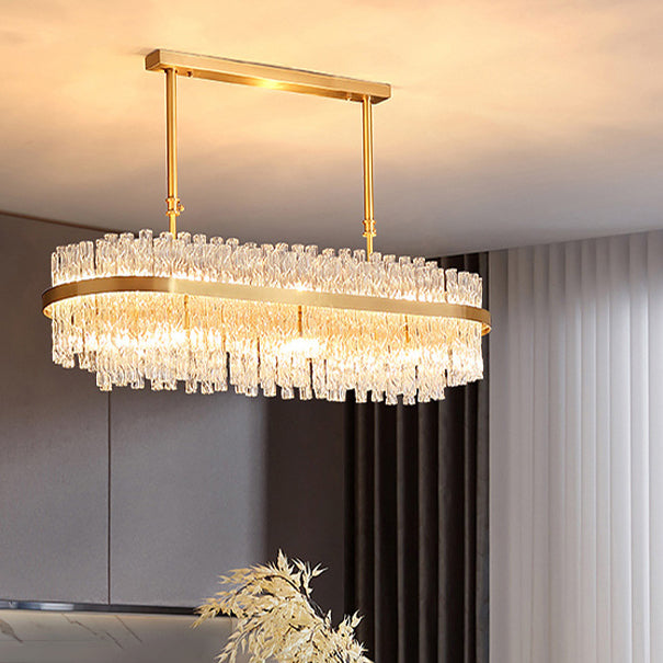 Modern Hanging Ceiling Light Crystal Pendant Lighting Fixtures for Dining Room