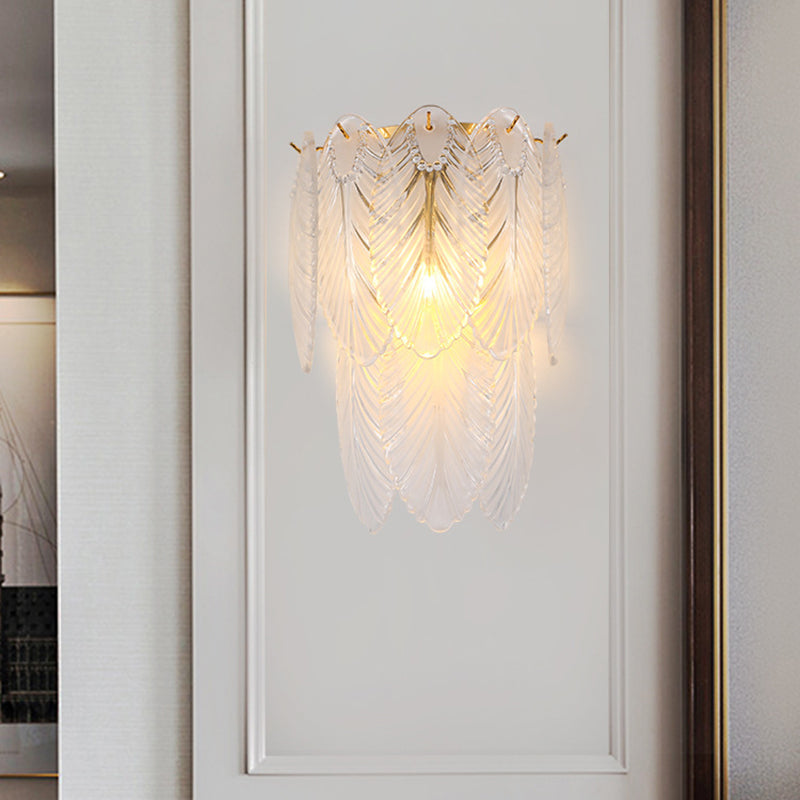 Geometric Sconce Light Fixture Modern Crystal Wall Light for Bedroom