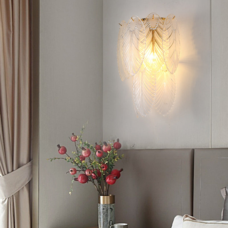 Geometric Sconce Light Fixture Modern Crystal Wall Light for Bedroom