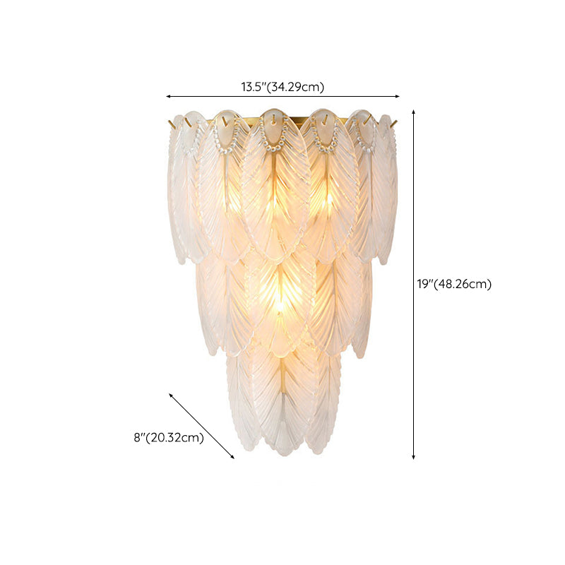 Geometric Sconce Light Fixture Modern Crystal Wall Light for Bedroom