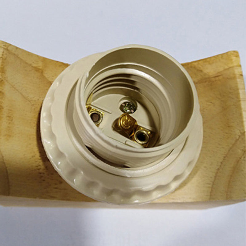 Modern Style Cylinder Shape Wall Lamp Wood Sconces Light for Bedroom