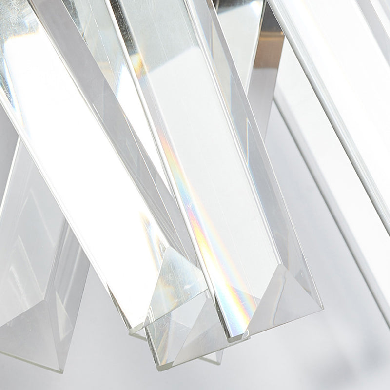 Geometric Shape Crystal Wall Light Modern Style 2 Lights Wall Light Sconce in Gold