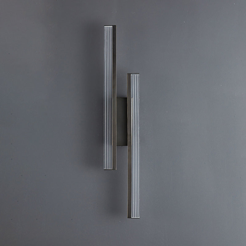 2-Light Linear Wall Light Modern Metal Wall Lights for Living Room