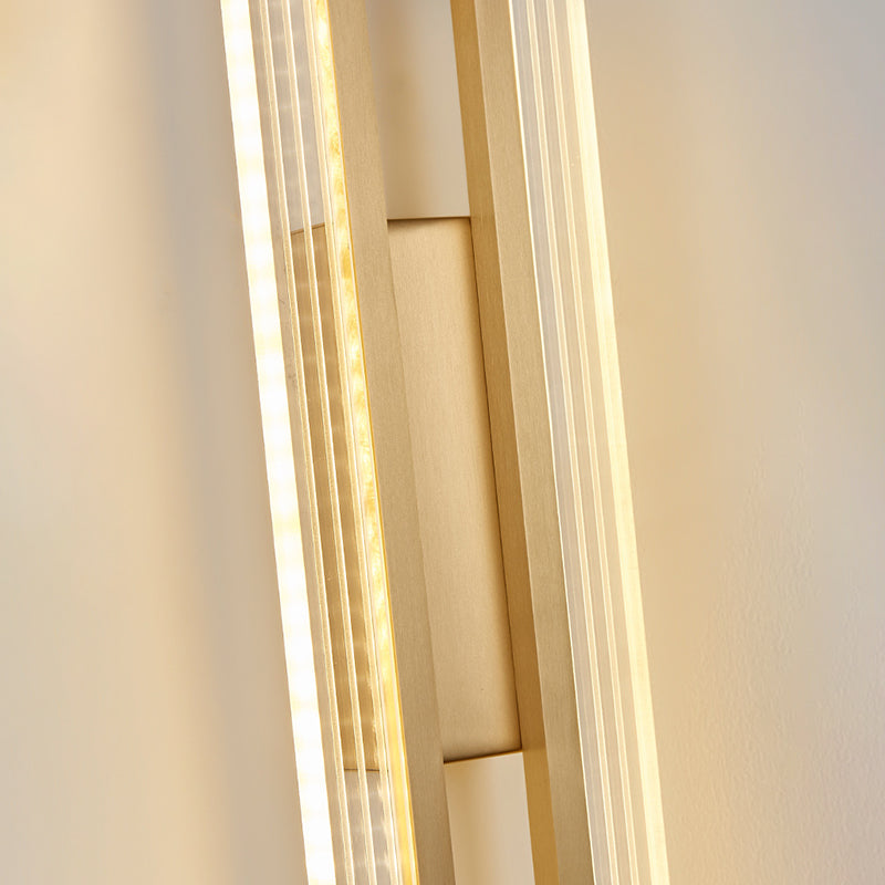 2-Light Linear Wall Light Modern Metal Wall Lights for Living Room