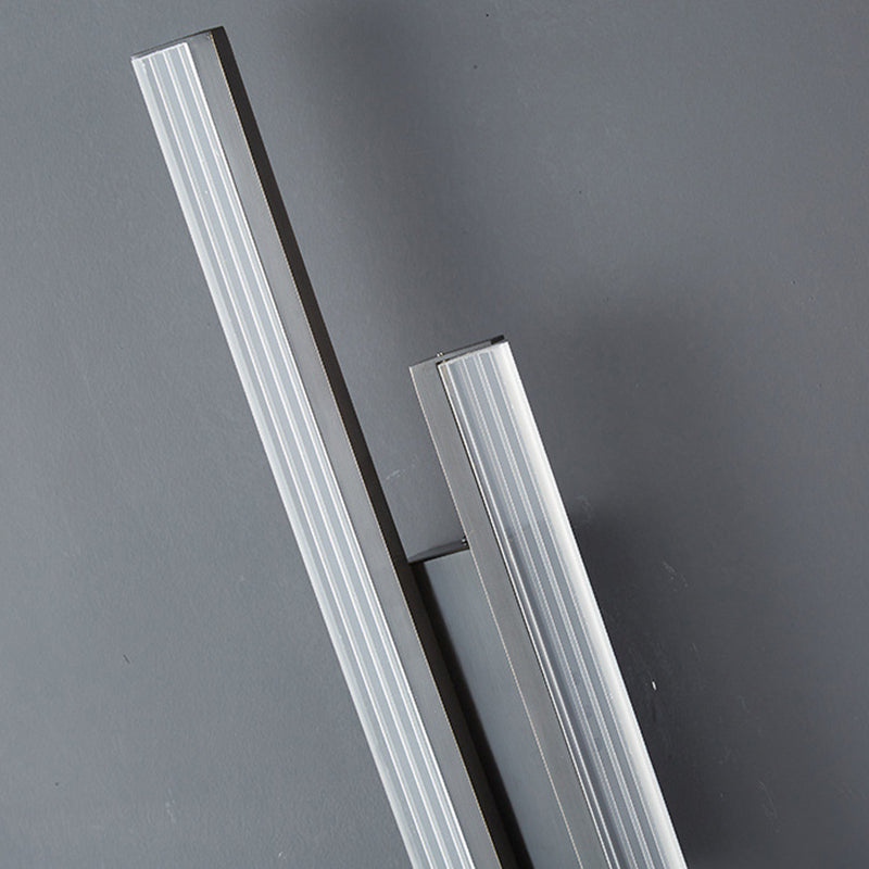 2-Light Linear Wall Light Modern Metal Wall Lights for Living Room