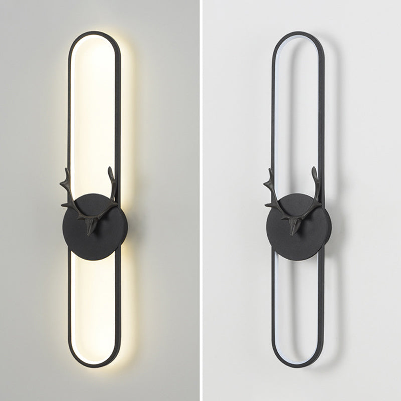 1-Light Linear Sconce Light Fixture Modern Metal Wall Light for Bedroom