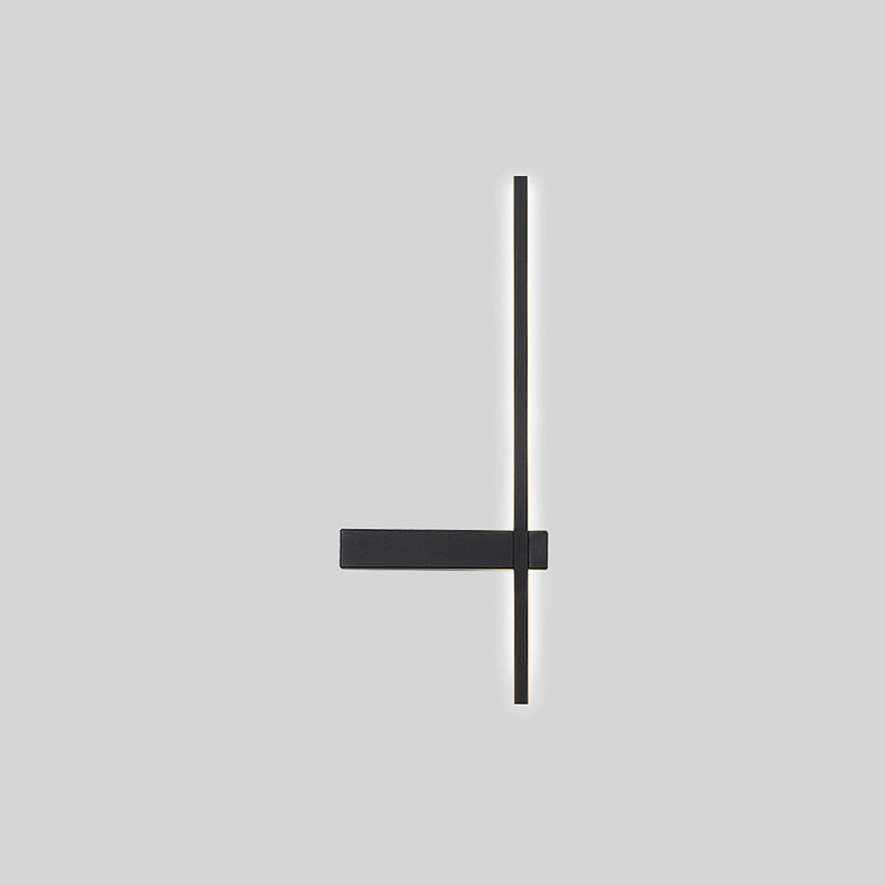 1-Light Linear Wall Light Modern Metal Wall Light Fixture for Bedroom
