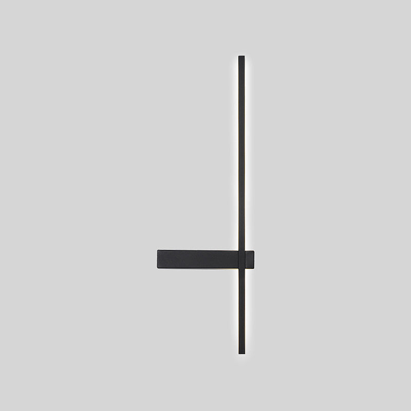1-Light Linear Wall Light Modern Metal Wall Light Fixture for Bedroom