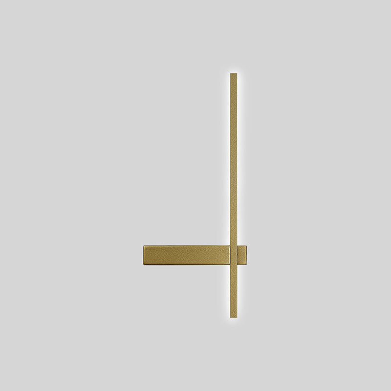 1-Light Linear Wall Light Modern Metal Wall Light Fixture for Bedroom