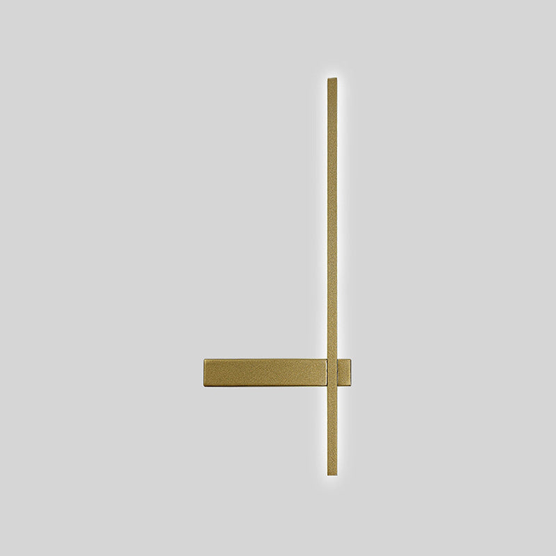 1-Light Linear Wall Light Modern Metal Wall Light Fixture for Bedroom