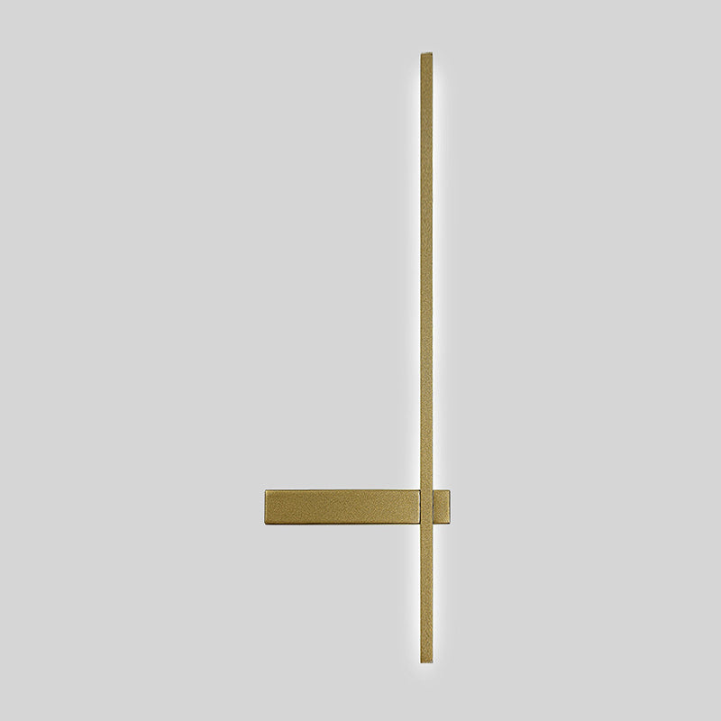 1-Light Linear Wall Light Modern Metal Wall Light Fixture for Bedroom