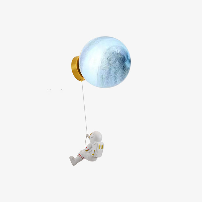 Cartoon Style Wall Light Ball Shape Wall Lamp for Children's Room (Included Doll)