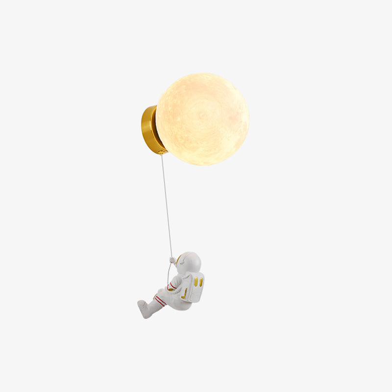 Cartoon Style Wall Light Ball Shape Wall Lamp for Children's Room (Included Doll)