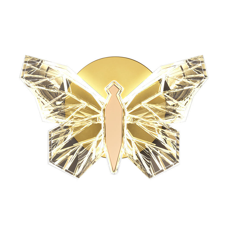 Nordic Style Metal Wall Light Butterfly Shape Wall Lamp for Children's Room