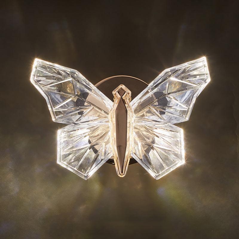 Nordic Style Metal Wall Light Butterfly Shape Wall Lamp for Children's Room