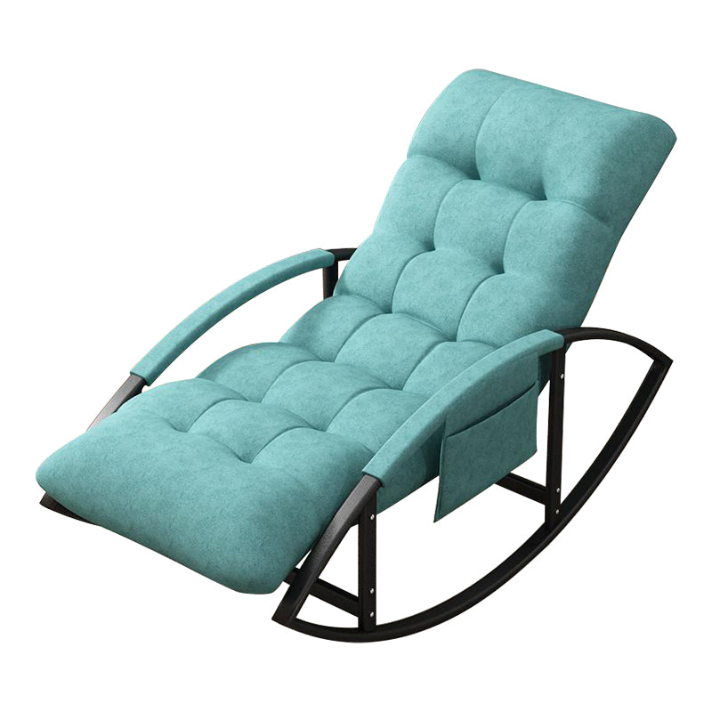 Tufted Cushions Rocker Chair Contemporary Whole Colored Fabric Rocker Chair