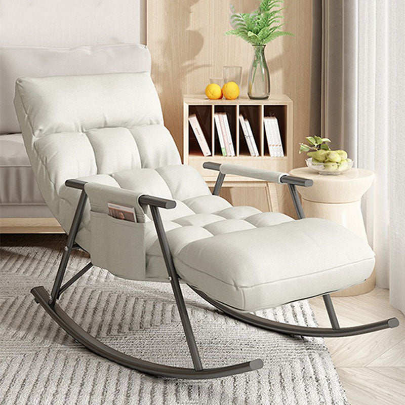 Bedroom and Balcony Single Simple Rocker Chair Waterproof Lazy Sofa Chair