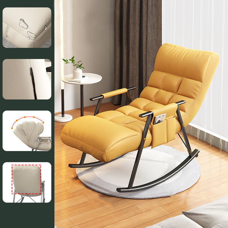 Bedroom and Balcony Single Simple Rocker Chair Waterproof Lazy Sofa Chair