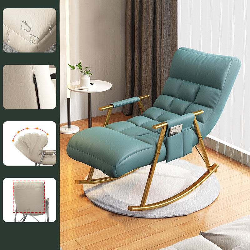 Bedroom and Balcony Single Simple Rocker Chair Waterproof Lazy Sofa Chair