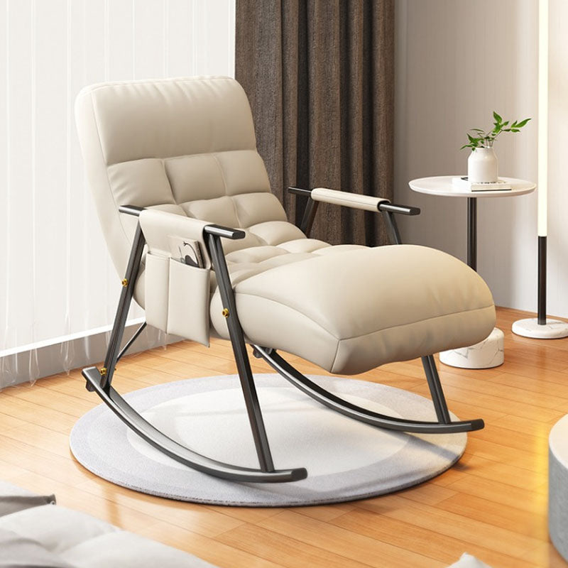 Bedroom and Balcony Single Simple Rocker Chair Waterproof Lazy Sofa Chair