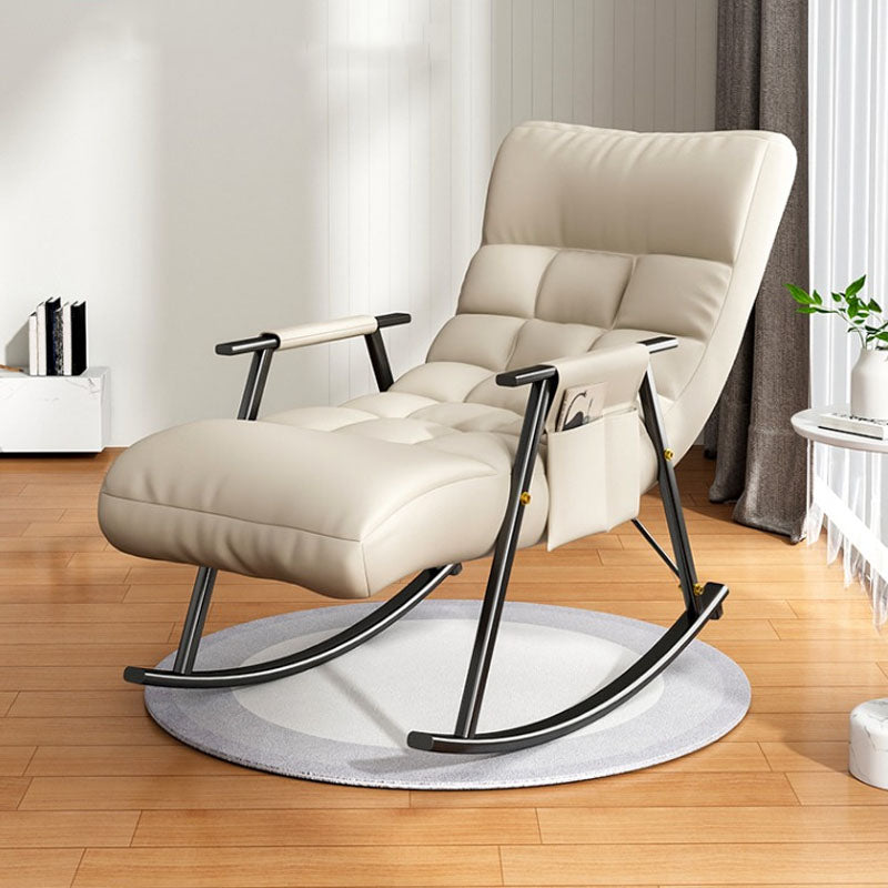 Bedroom and Balcony Single Simple Rocker Chair Waterproof Lazy Sofa Chair