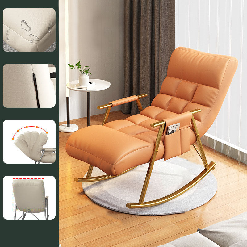 Bedroom and Balcony Single Simple Rocker Chair Waterproof Lazy Sofa Chair