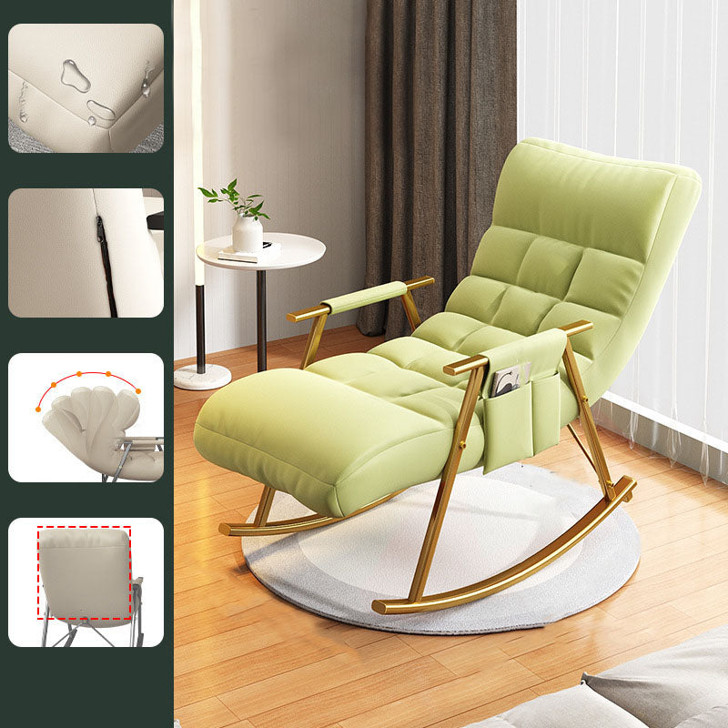 Bedroom and Balcony Single Simple Rocker Chair Waterproof Lazy Sofa Chair