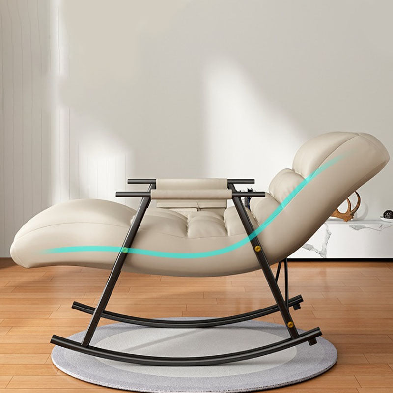 Bedroom and Balcony Single Simple Rocker Chair Waterproof Lazy Sofa Chair