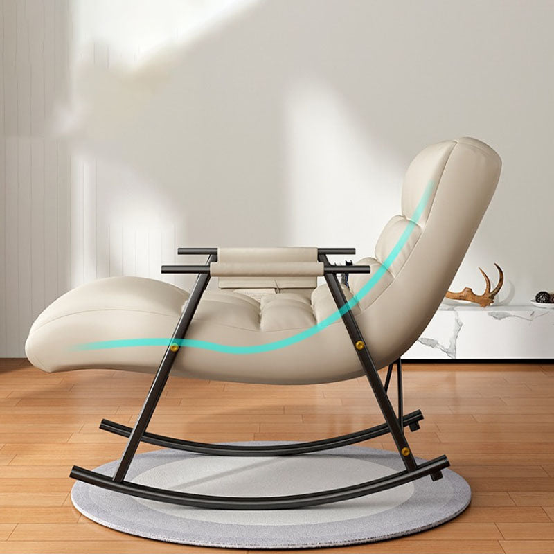 Bedroom and Balcony Single Simple Rocker Chair Waterproof Lazy Sofa Chair