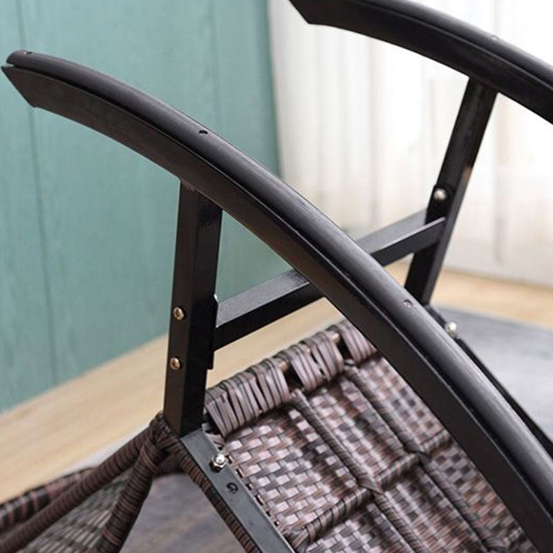 Rattan Rocking Chair Woven Rope Rocker Chair for Drawing Room