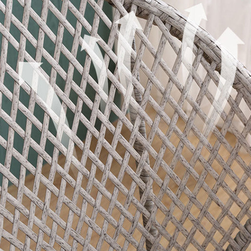 Rattan Rocking Chair Woven Rope Rocker Chair for Drawing Room