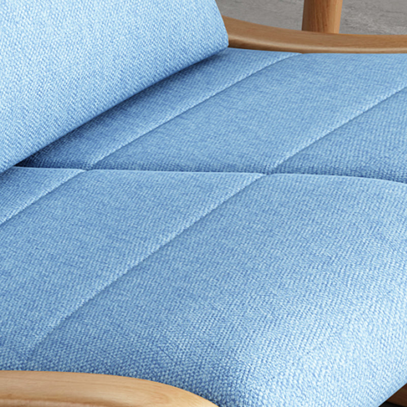 Modern Removable Cushions Rocking Chair Wood Rocker Chair with Pillow