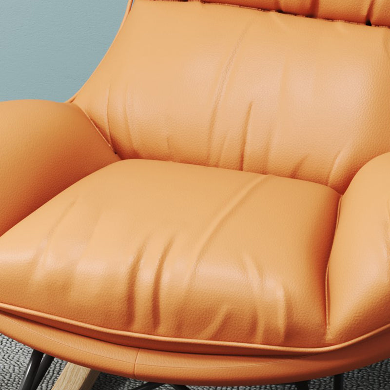 Modern Cushions Rocker Chair Metal Frame Dirt Resistant Spindle Rocker Chair