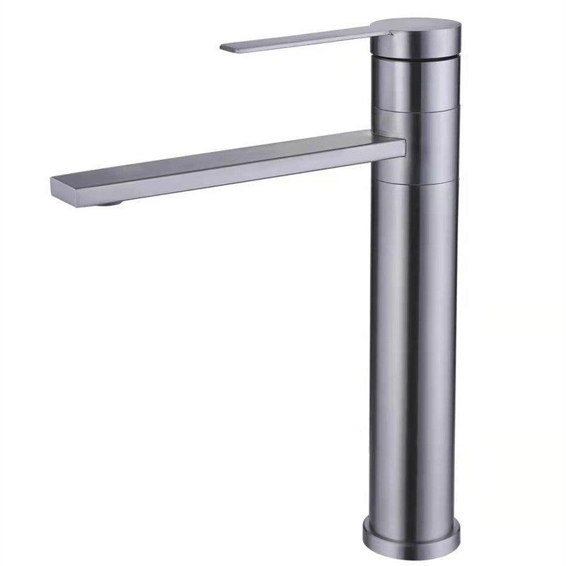 Industrial Circular Vessel Sink Faucet Stainless Steel Bathroom Faucet