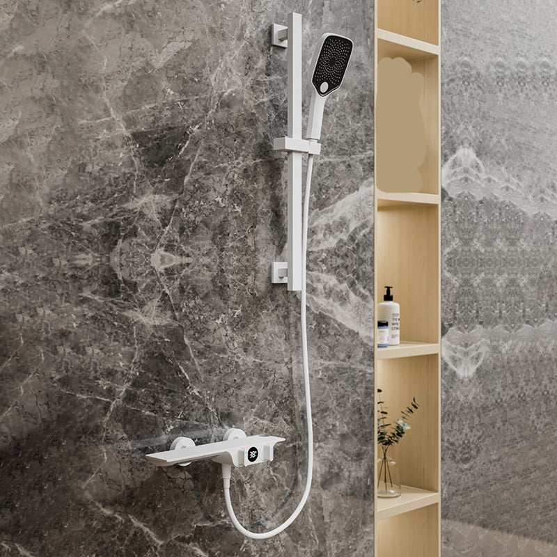 Modern Wall Mounted Faucet 2-Handle and 2-Hole Bath Faucet Trim