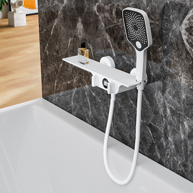 Modern Wall Mounted Faucet 2-Handle and 2-Hole Bath Faucet Trim