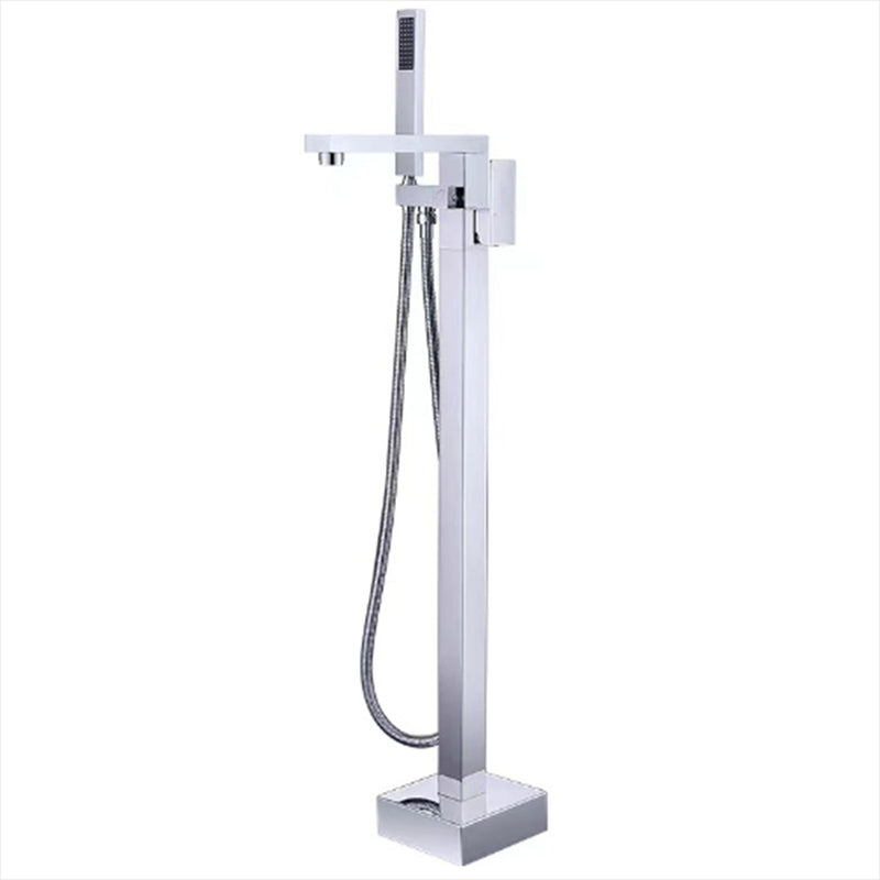 Modern Floor Mounted Freestanding Faucet 1-Handle Fixed Bath Filler Trim