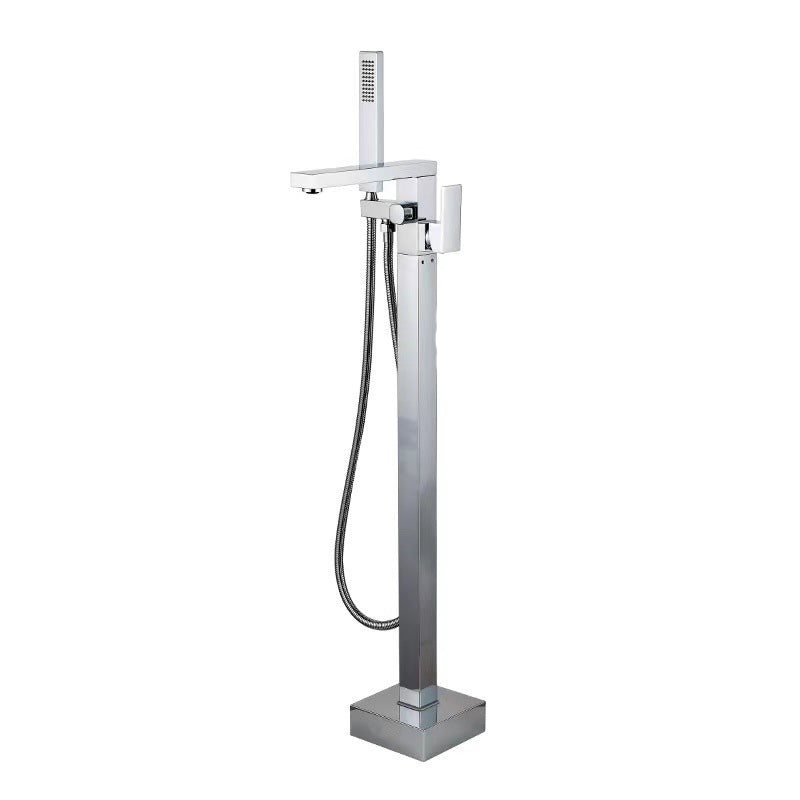 Modern Floor Mounted Freestanding Faucet 1-Handle Fixed Bath Filler Trim