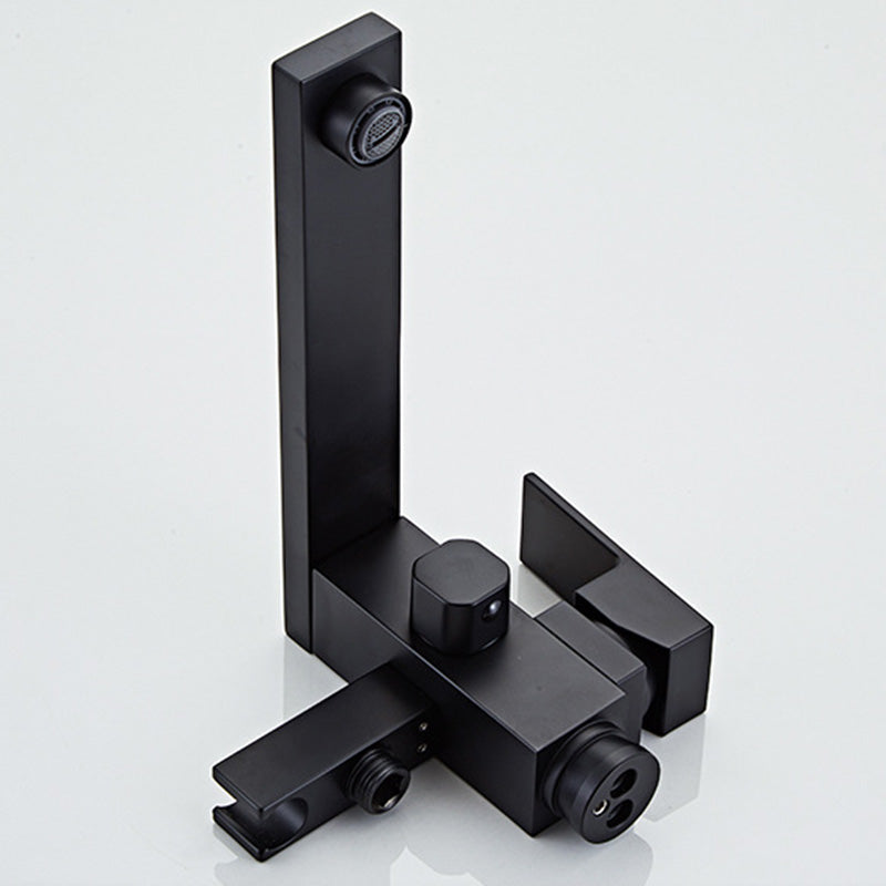 Modern Floor Mounted Freestanding Faucet 1-Handle Fixed Bath Filler Trim