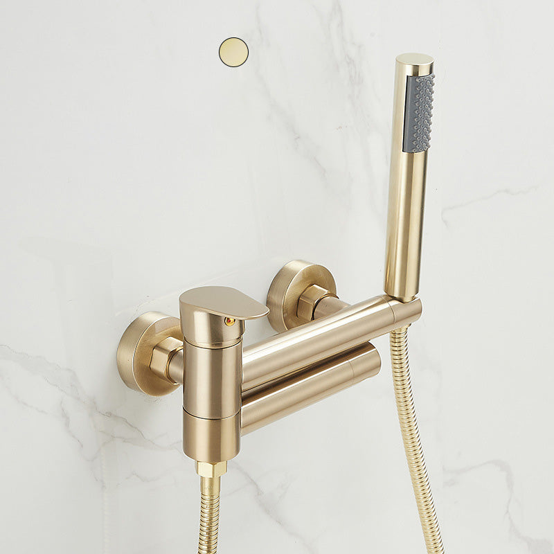 Modern Tub Spout Trim One Handle Wall Mount Tub Faucet with Handshower